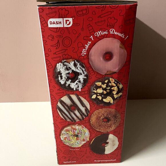 Dash Express Light Aqua Blue Mini Donut Maker NIB - Picture 6 of 9